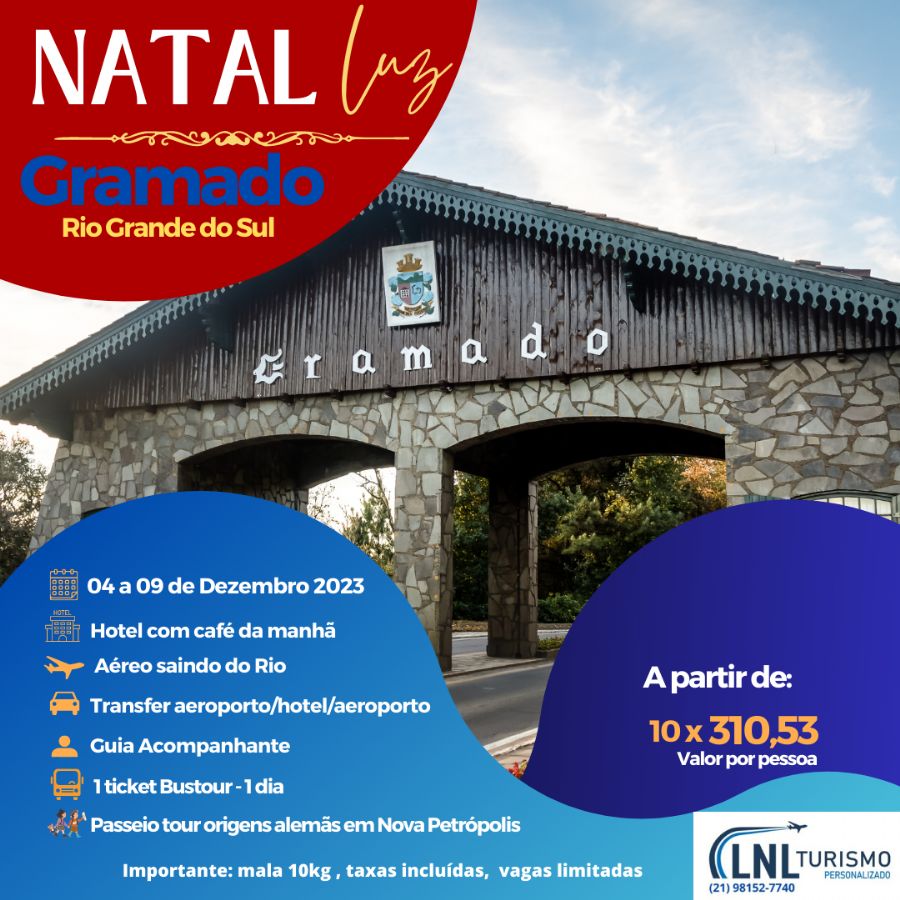 Natal Luz em Gramado - 6 dias e 5 noites